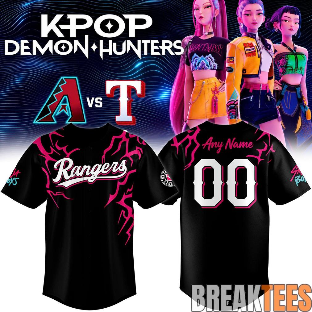 Texas Rangers x Saja Boys Custom Jersey Unisex