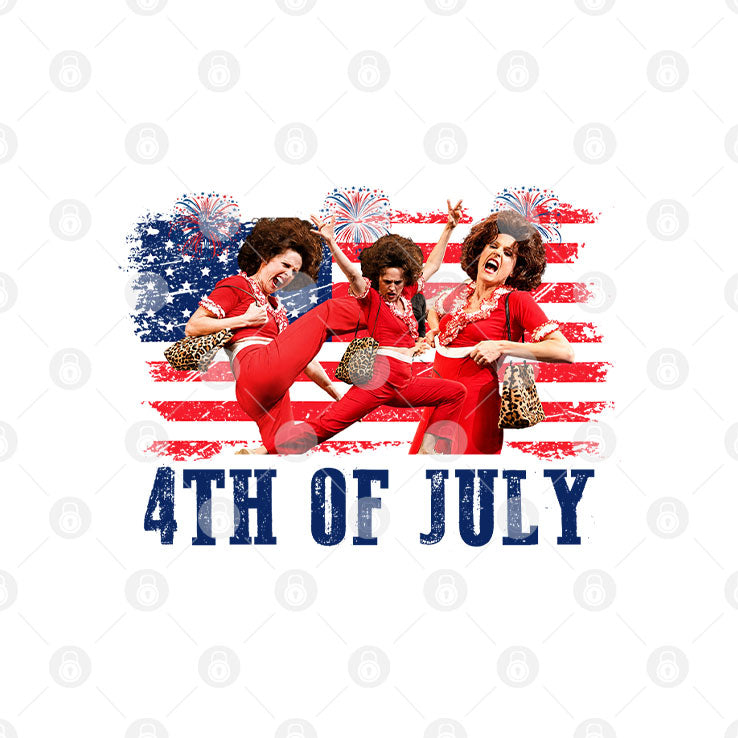 Sally O’malley I Like To Kick Stretch And Kick 4th Of July T Shirt Unisex