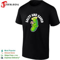 Salty and saved pickle with cross and halo shirt Unisex