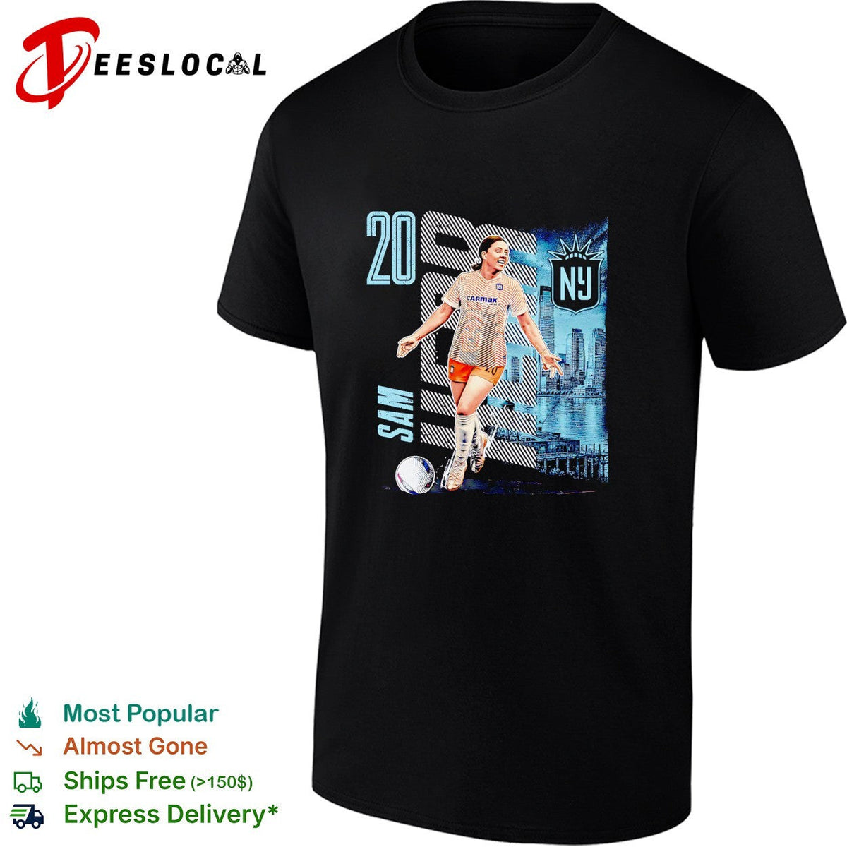 Sam Kerr number 20 Gotham FC graphic shirt Unisex