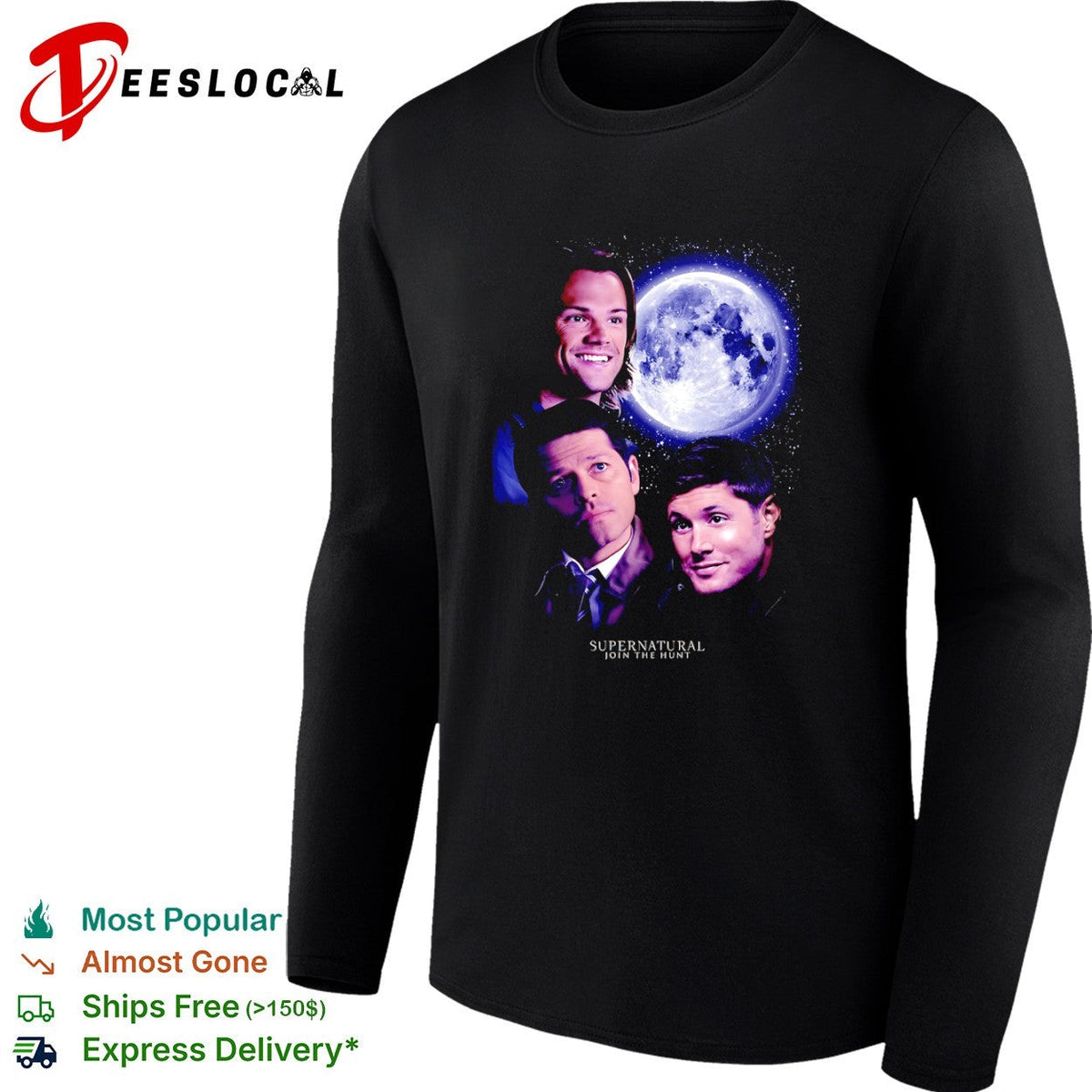 Sam Winchester Castiel and Dean Winchester Supernatural Join the Hunt shirt Unisex