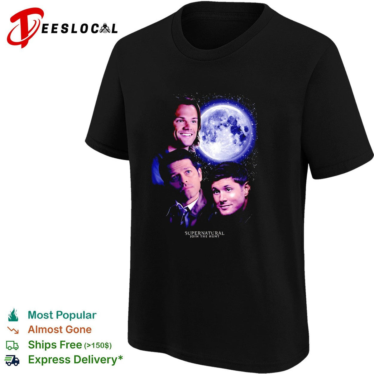 Sam Winchester Castiel and Dean Winchester Supernatural Join the Hunt shirt Unisex