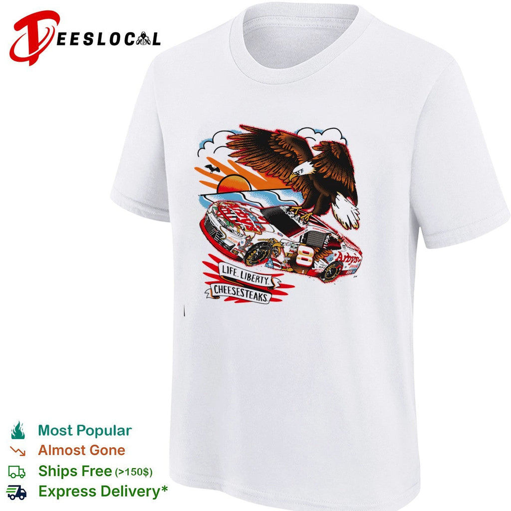 Sammy Smith Arbys Nascar Chevrolet Life Liberty Cheesesteaks race car eagle shirt Unisex