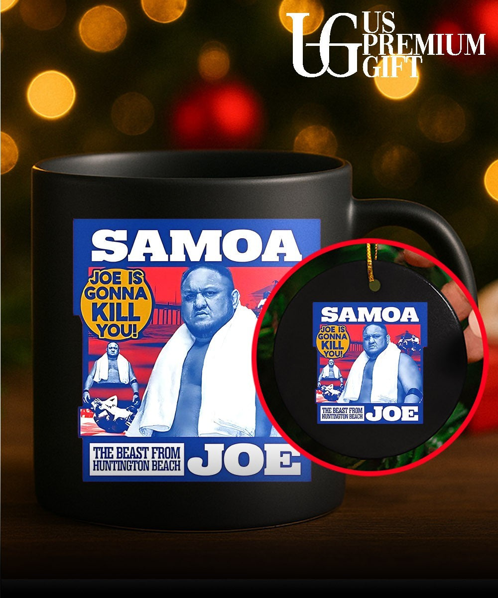 Samoa Joe AEW Wrestling Clotheslined Joe Is Gonna Kill You The Beast from Huntington Beach shirt