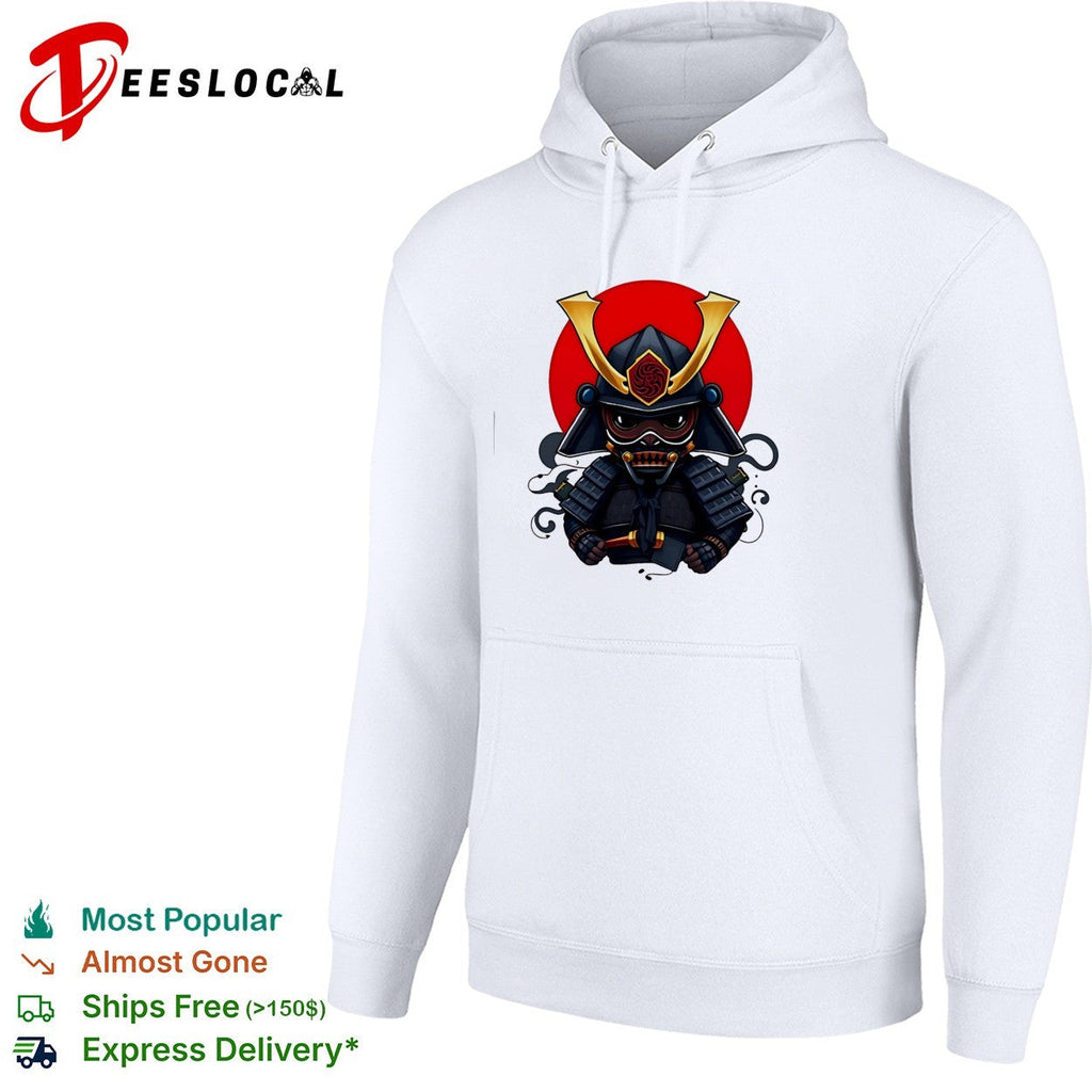 Samurai red sun helmet shirt Unisex