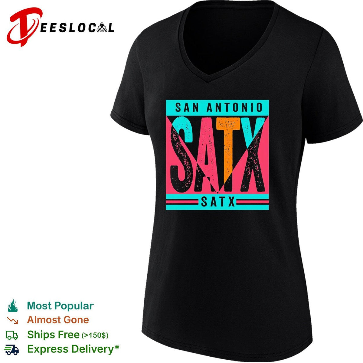 San Antonio SATX 90s retro San Antonio Spurs shirt Unisex