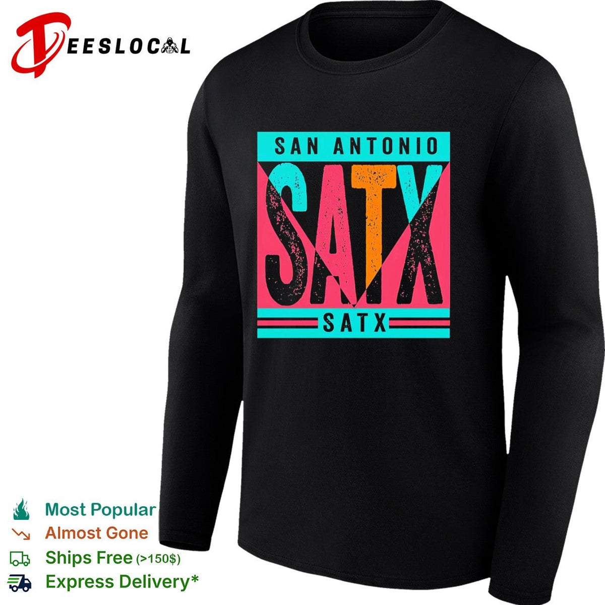 San Antonio SATX 90s retro San Antonio Spurs shirt Unisex