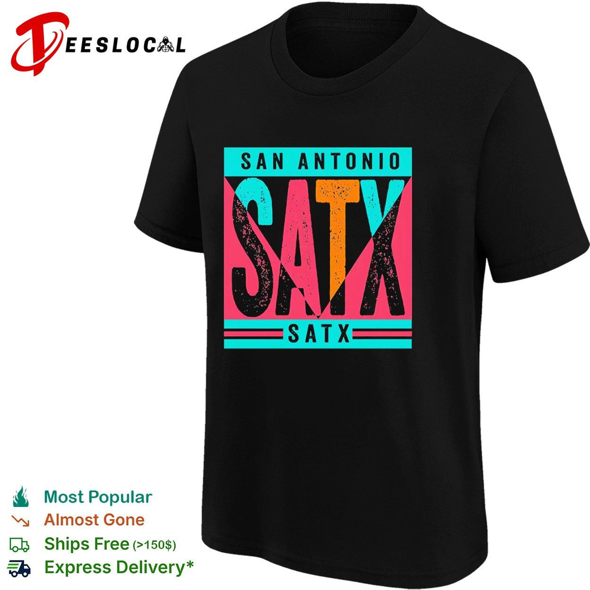 San Antonio SATX 90s retro San Antonio Spurs shirt Unisex