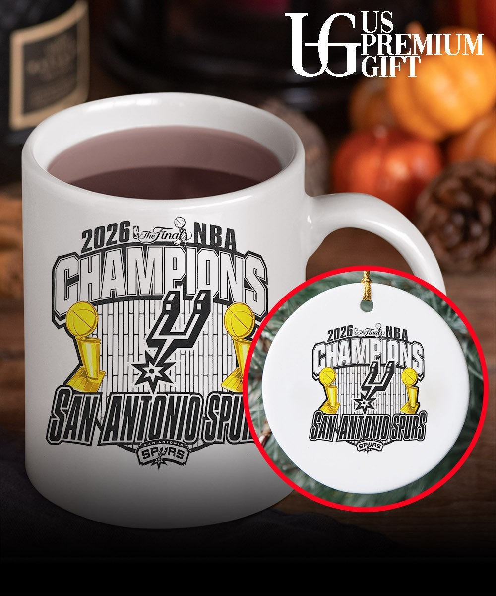 San Antonio Spurs 2026 NBA Finals Champions trophy graphic Unisex
