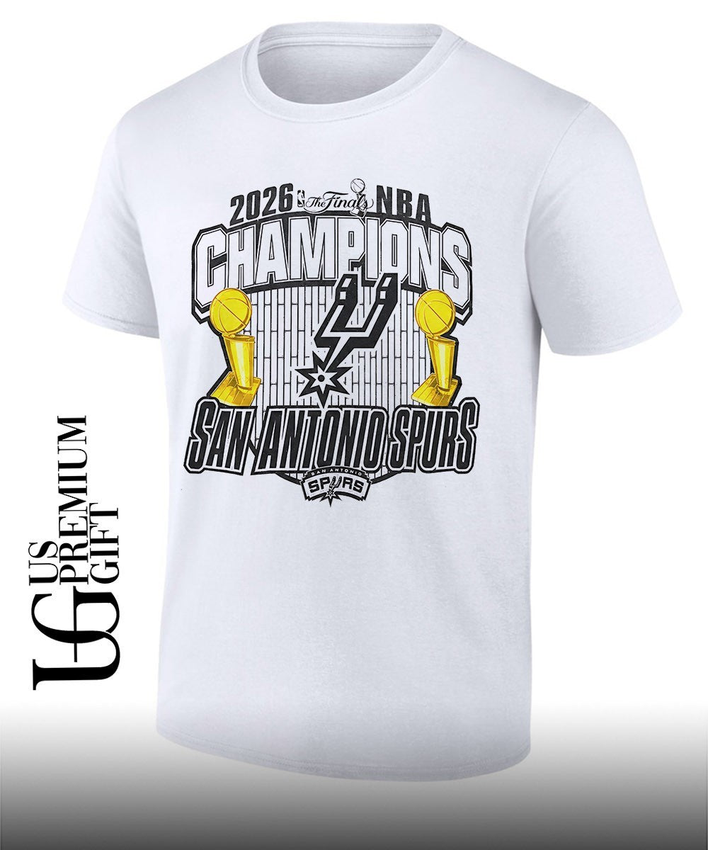 San Antonio Spurs 2026 NBA Finals Champions trophy graphic Unisex