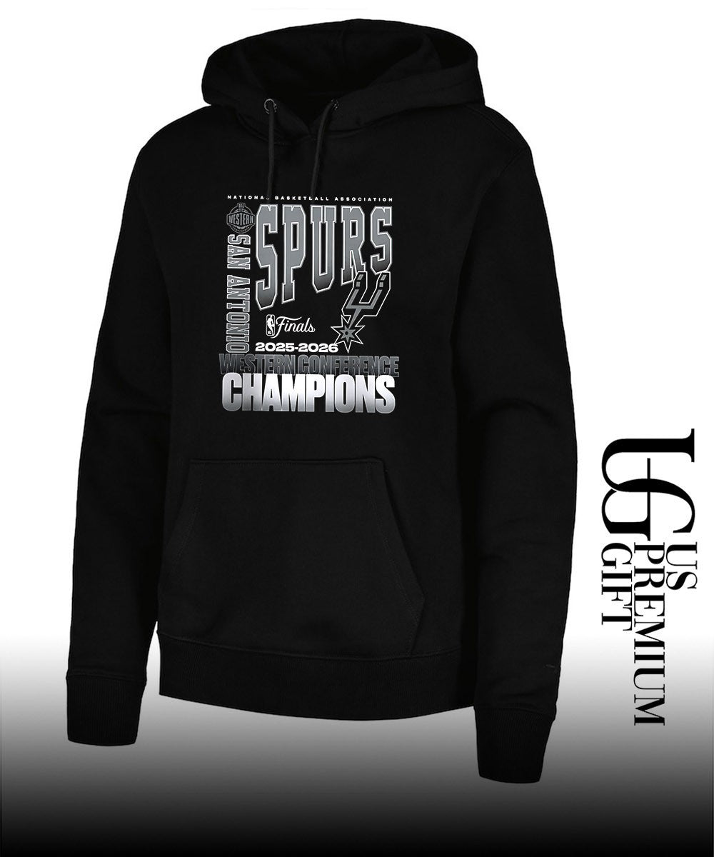 San Antonio Spurs 2026 NBA Western Conference Champions stacked block Unisex