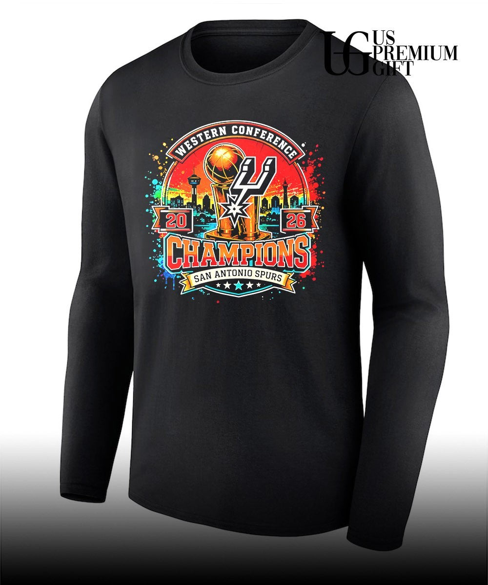 San Antonio Spurs 2026 Western Conference Champions Skyline City logo shirt Unisex