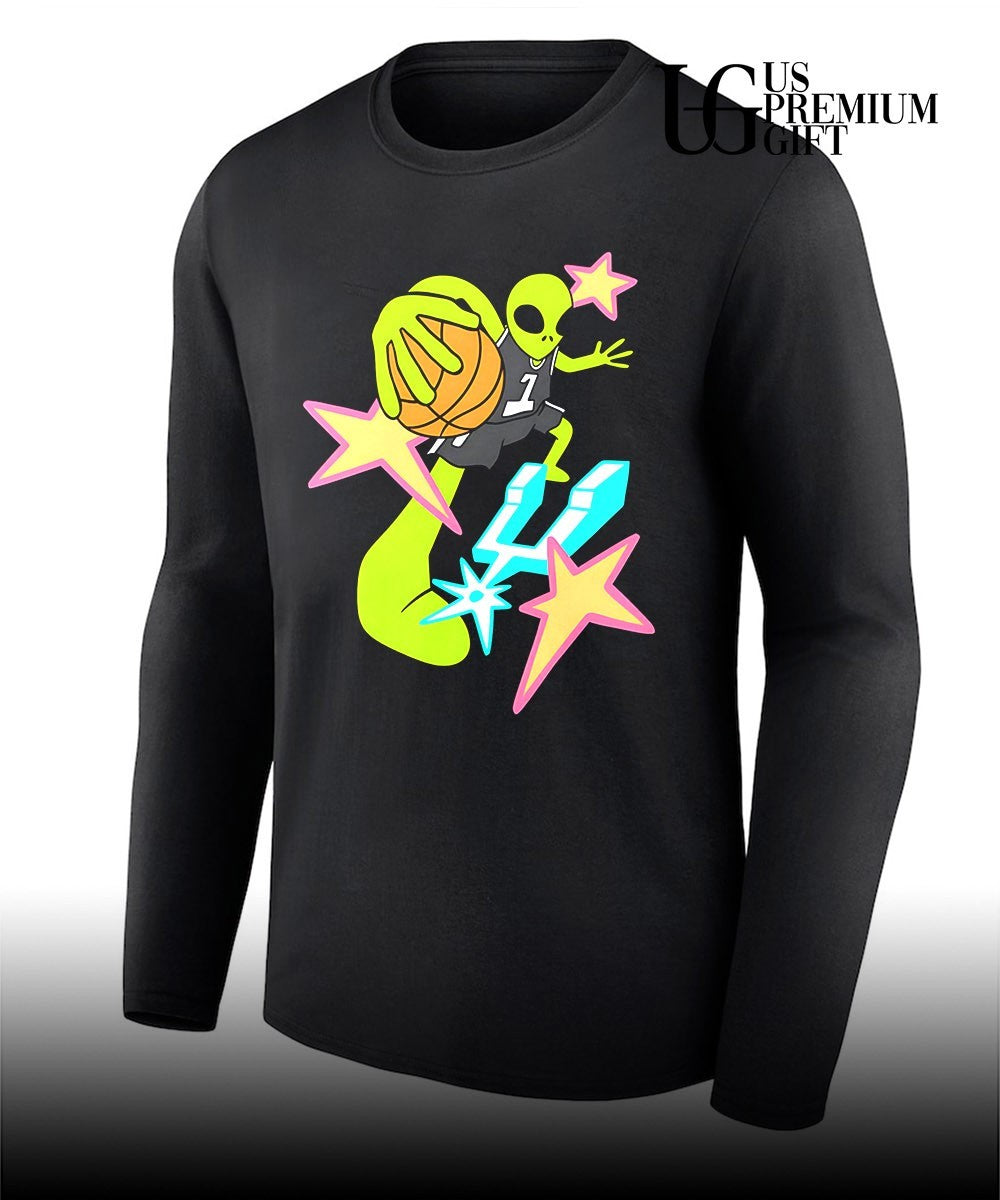 San Antonio Spurs Alien Basketball 1 NBA Team Sport Illustration shirt Unisex