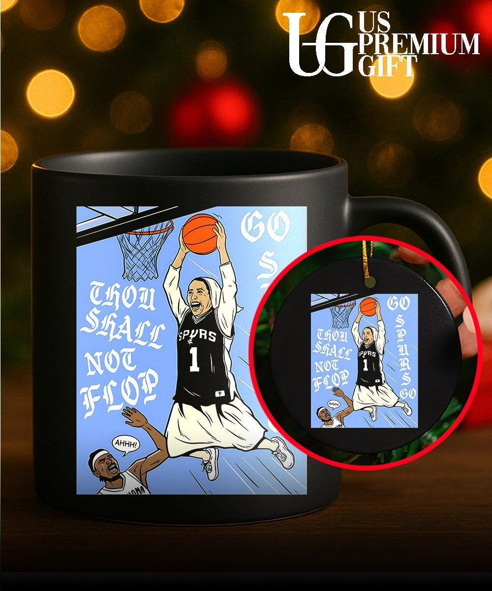 San Antonio Spurs Basketball player Nun Thou Shall Not Flop Go Go shirt Unisex