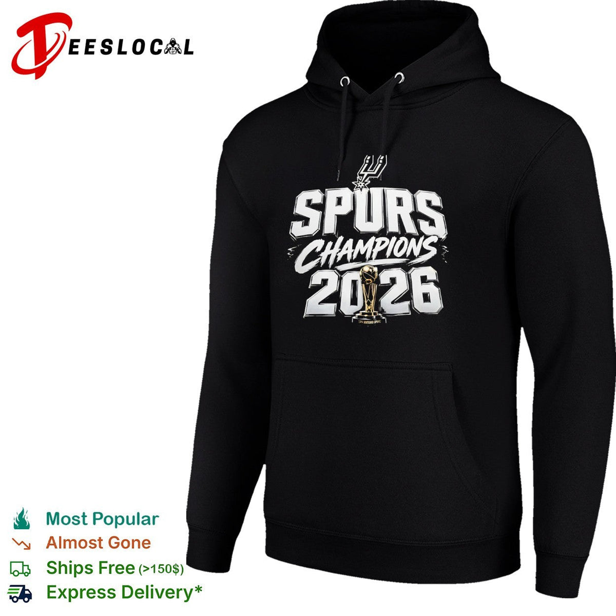 San Antonio Spurs Champions 2026 Larry O’Brien Trophy National Basketball shirt Unisex