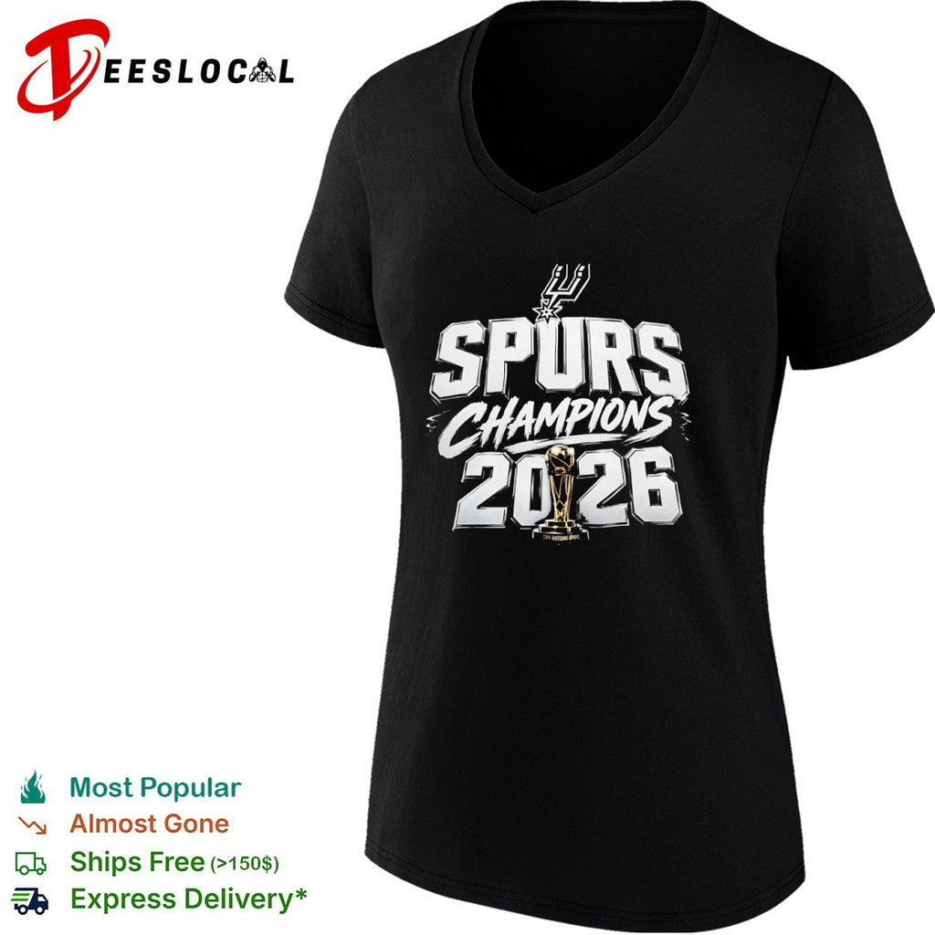 San Antonio Spurs Champions 2026 Larry O’Brien Trophy National Basketball shirt Unisex
