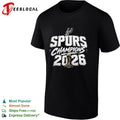 San Antonio Spurs Champions 2026 Larry O’Brien Trophy National Basketball shirt Unisex
