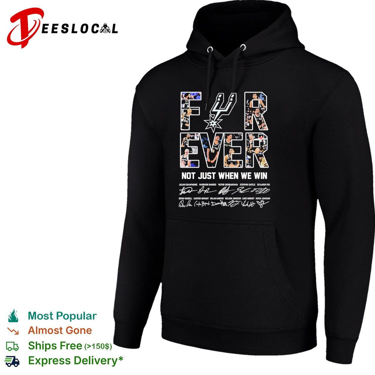 San Antonio Spurs Forever Not Just When We Win Victor Wembanyama Keldon Johnson shirt Unisex