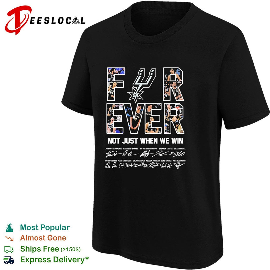 San Antonio Spurs Forever Not Just When We Win Victor Wembanyama Keldon Johnson shirt Unisex