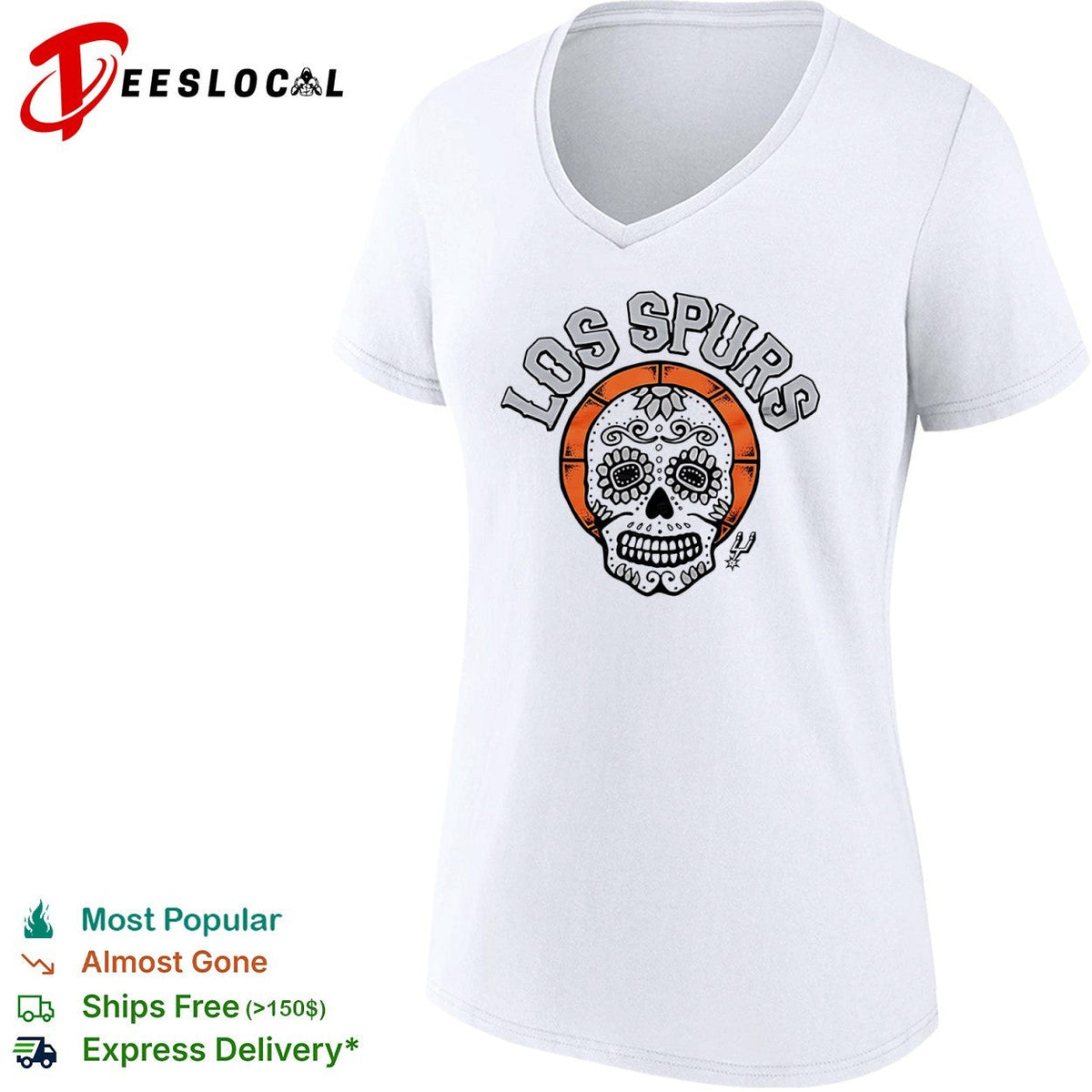 San Antonio Spurs Los sugar skull shirt Unisex