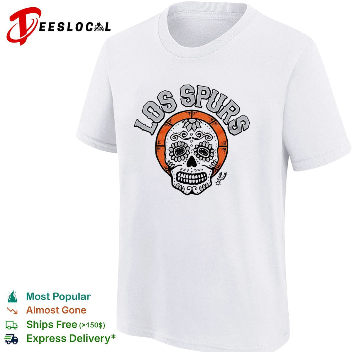 San Antonio Spurs Los sugar skull shirt Unisex