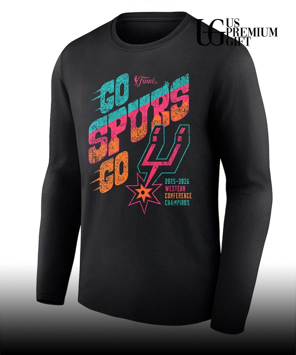 San Antonio Spurs NBA 2025-2026 Western Conference Champions Go Spurs Go Finals shirt Unisex