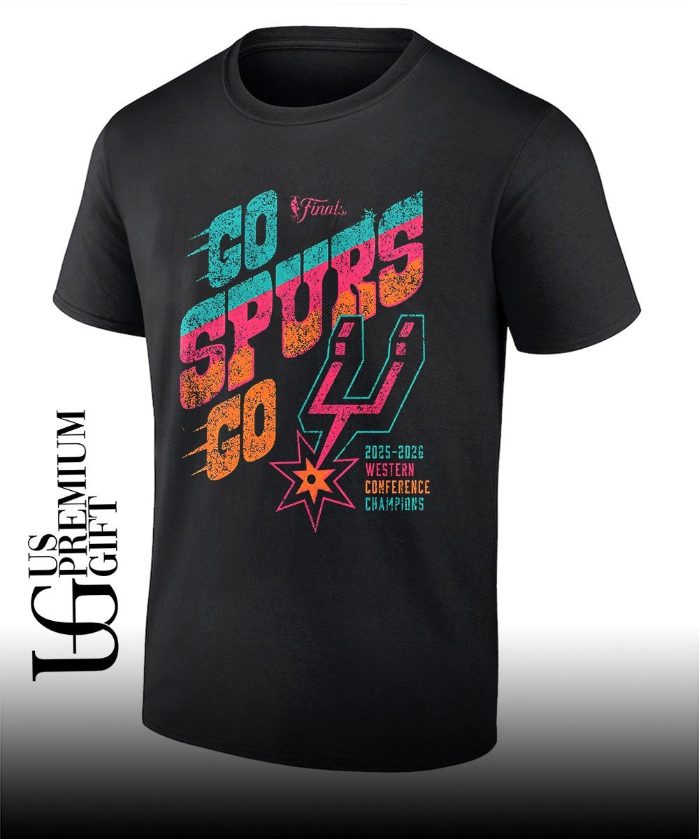 San Antonio Spurs NBA 2025-2026 Western Conference Champions Go Spurs Go Finals shirt Unisex