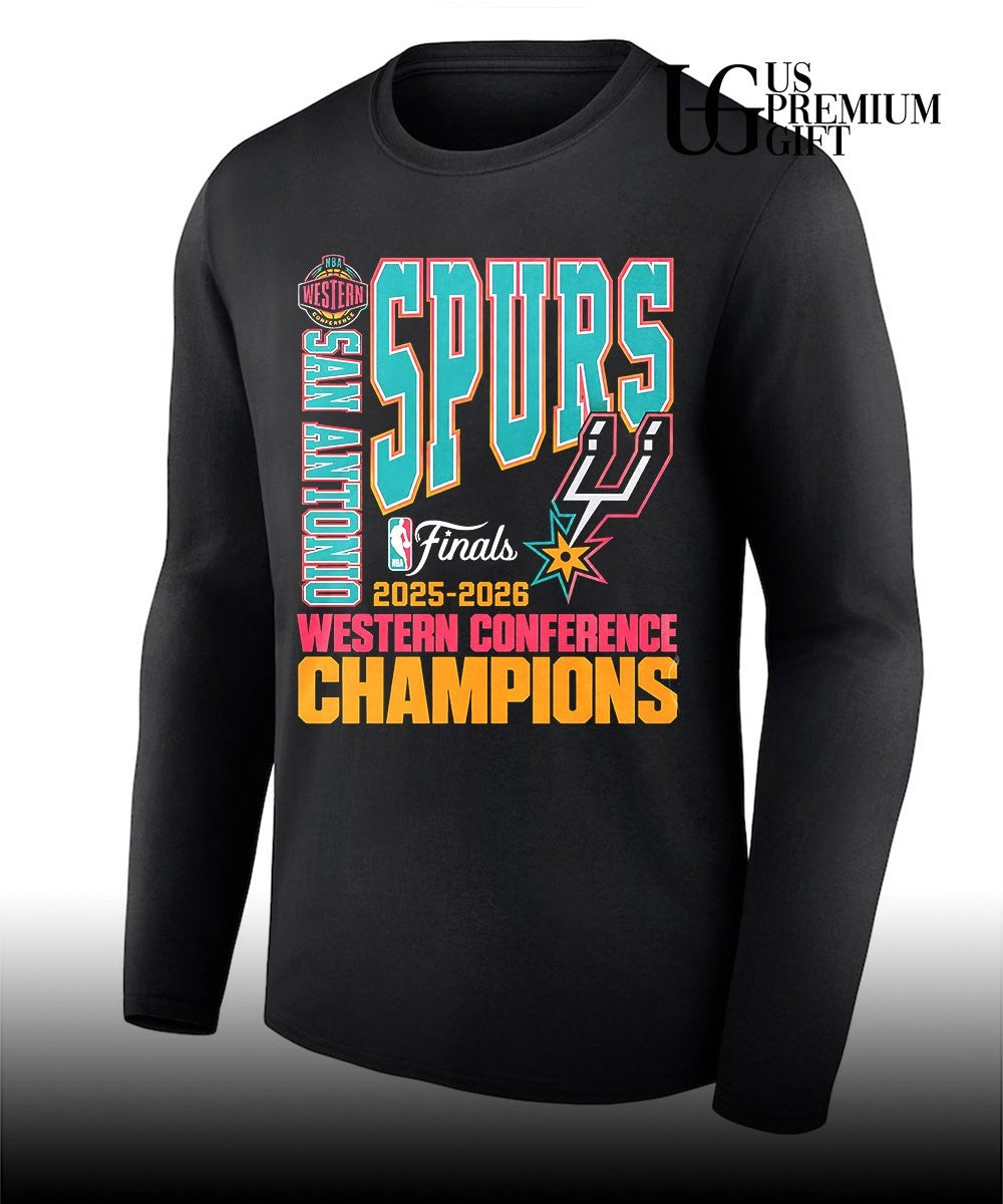 San Antonio Spurs NBA 2025-2026 Western Conference Finals Champions shirt Unisex