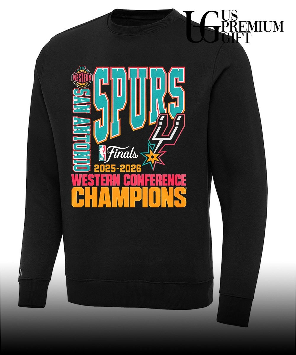 San Antonio Spurs NBA 2025-2026 Western Conference Finals Champions shirt Unisex
