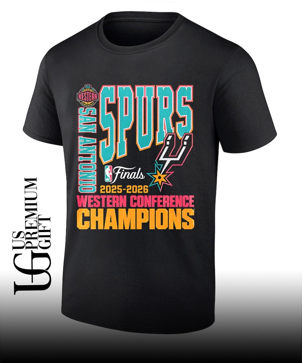 San Antonio Spurs NBA 2025-2026 Western Conference Finals Champions shirt Unisex