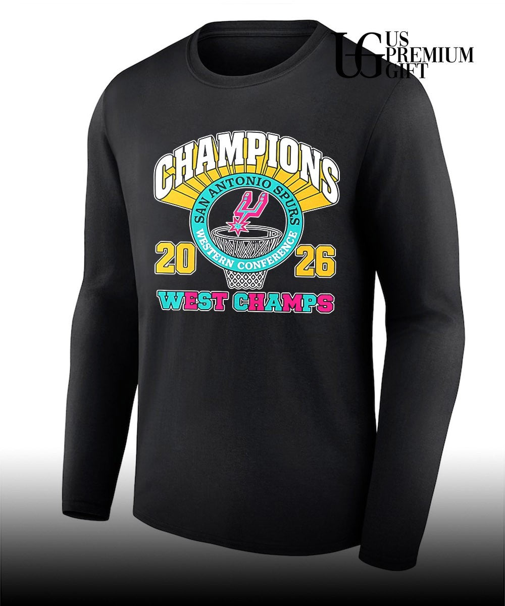 San Antonio Spurs NBA Western Conference Champions 2026 West Champs shirt Unisex