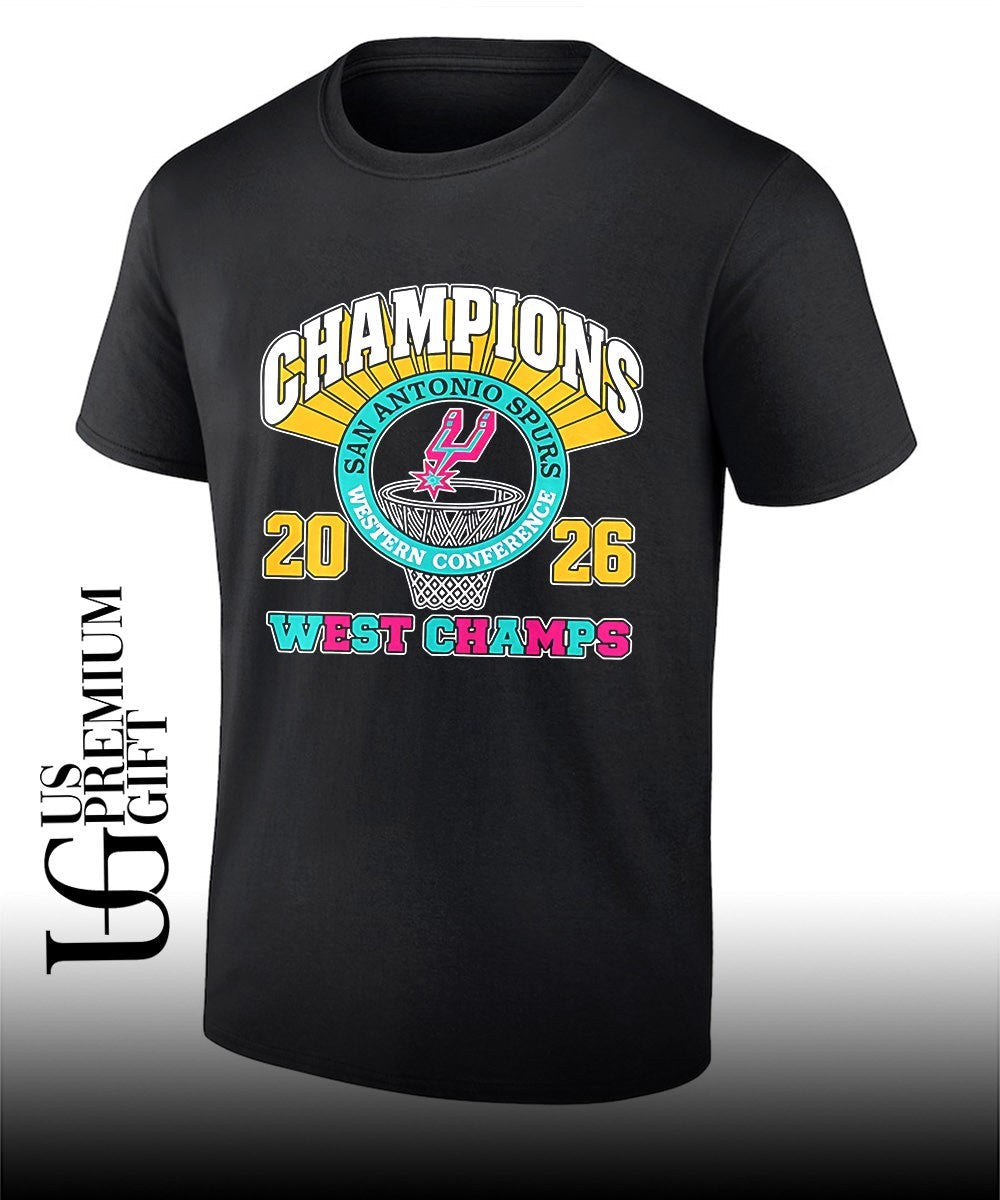 San Antonio Spurs NBA Western Conference Champions 2026 West Champs shirt Unisex