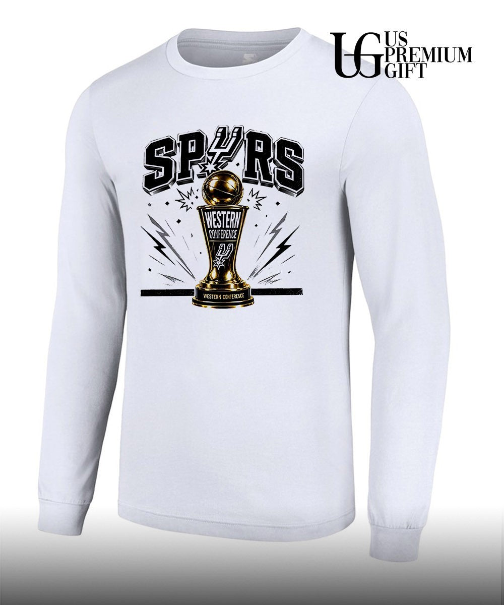 San Antonio Spurs NBA Western Conference Championship 2026 trophy shirt Unisex