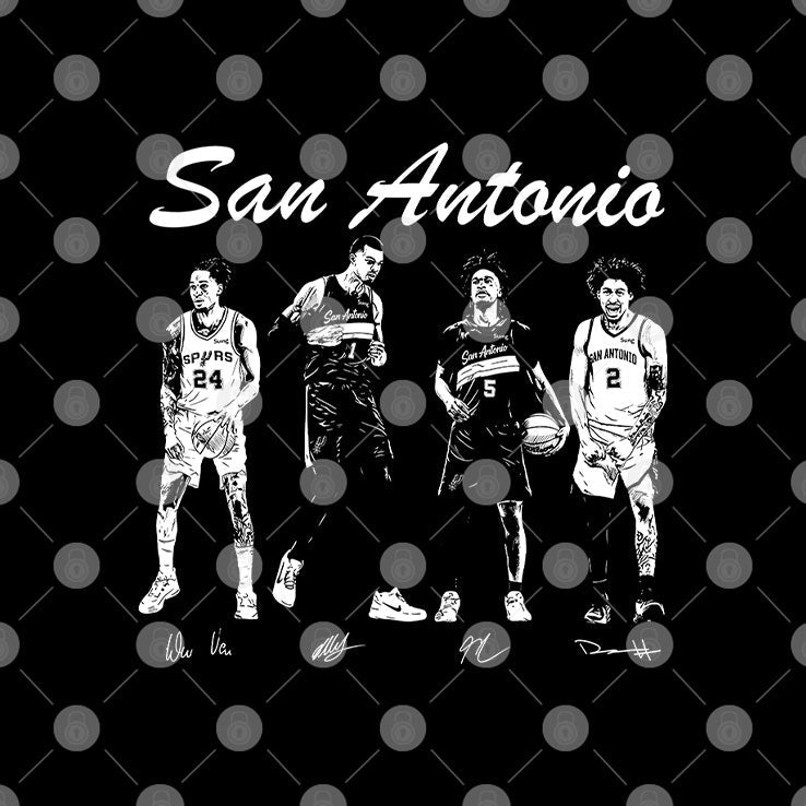 San Antonio Spurs Wembanyama Harper Castle Vassell Shirt Unisex