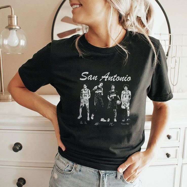 San Antonio Spurs Wembanyama Harper Castle Vassell Shirt Unisex