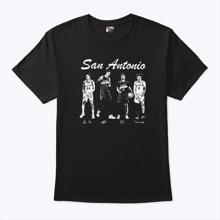 San Antonio Spurs Wembanyama Harper Castle Vassell Shirt Unisex