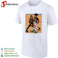 San Antonio Spurs Wembanyama defending Brunson basketball action illustration shirt Unisex