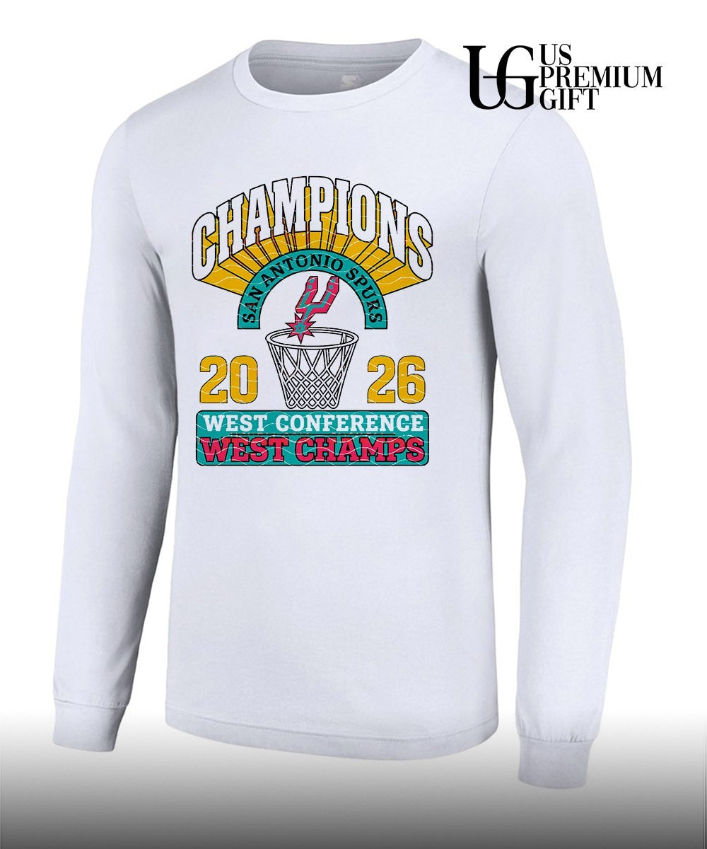 San Antonio Spurs Western Conference Champions 2026 trophy shirt Unisex
