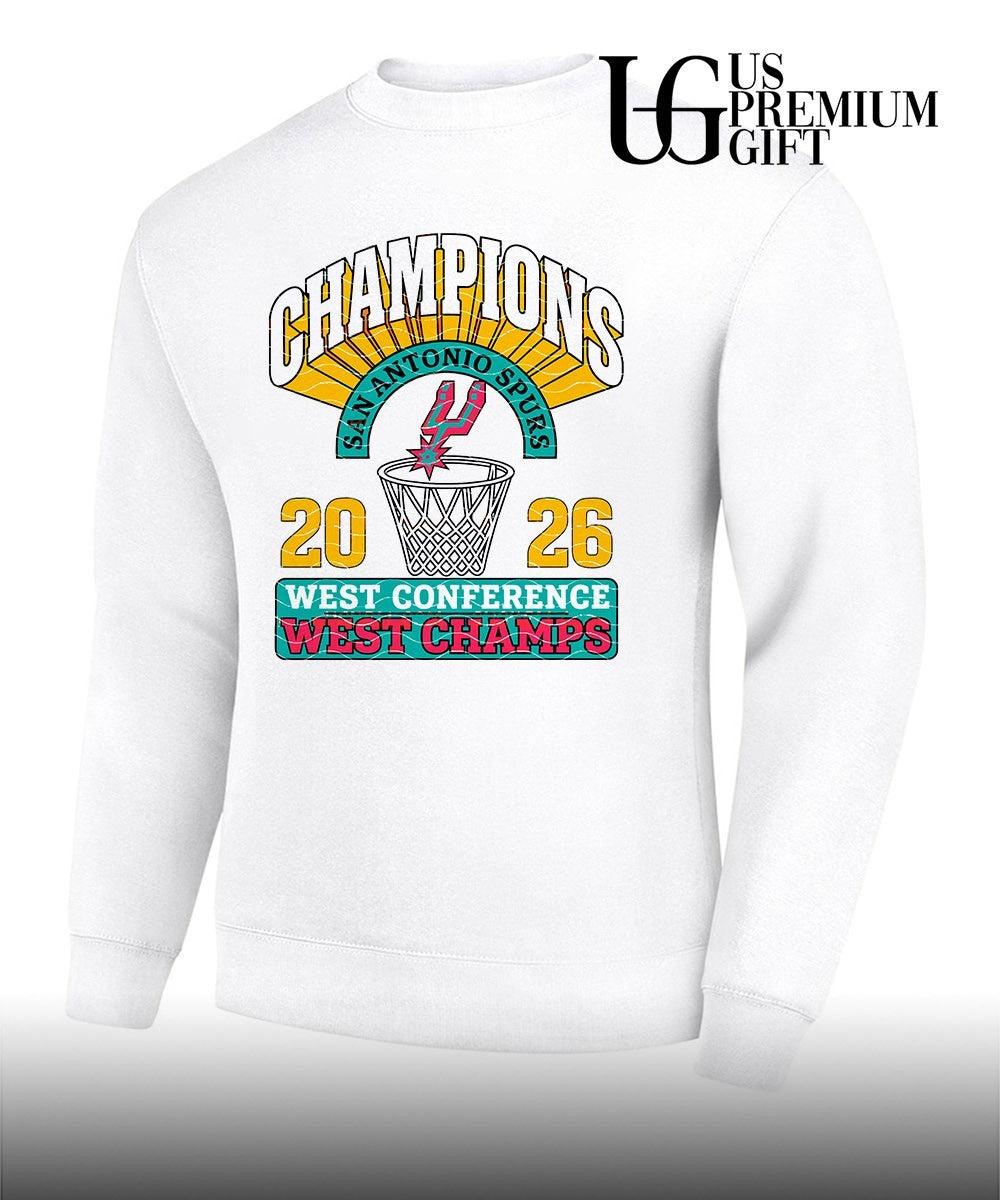 San Antonio Spurs Western Conference Champions 2026 trophy shirt Unisex