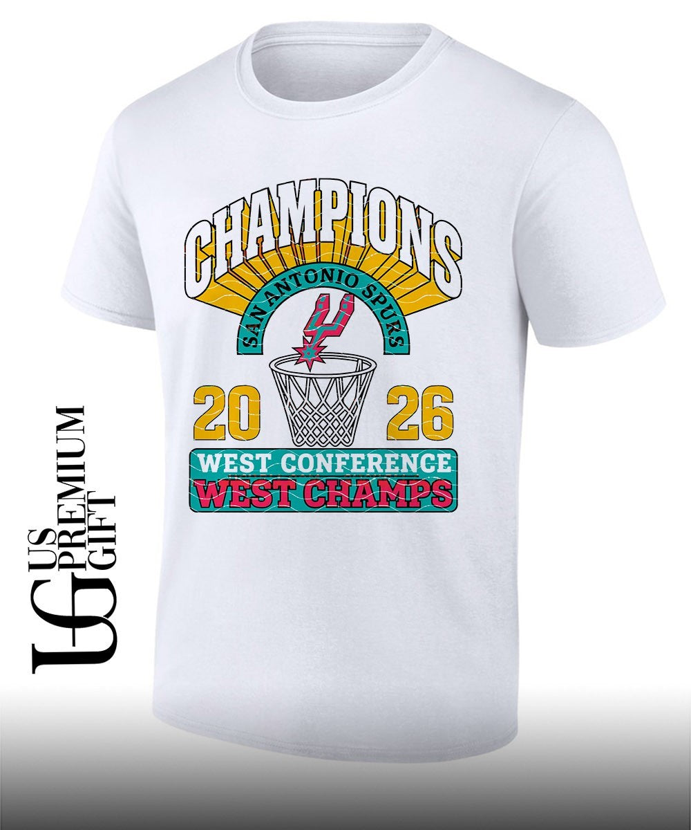 San Antonio Spurs Western Conference Champions 2026 trophy shirt Unisex