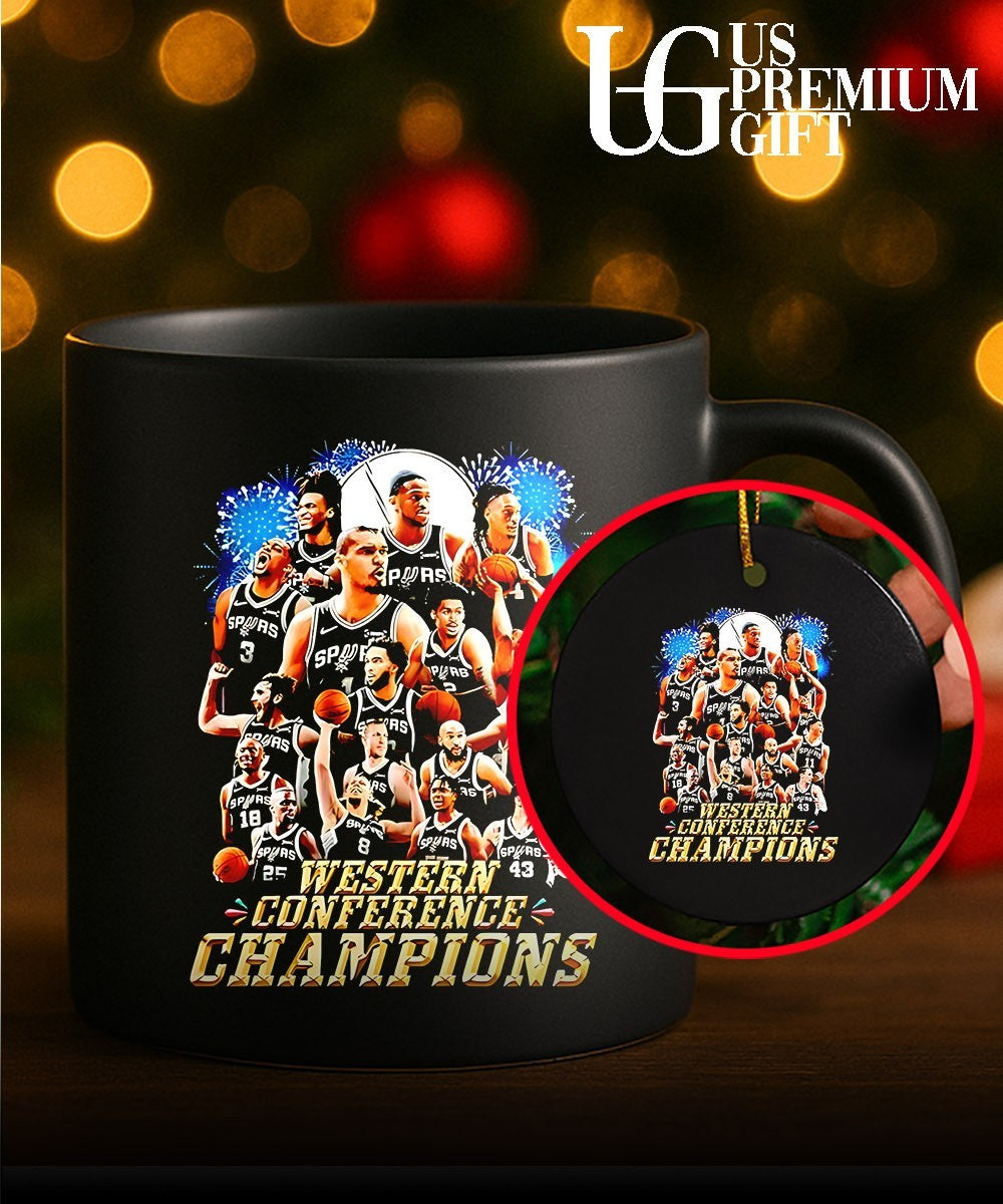 San Antonio Spurs Western Conference Champions NBA basketball Team graphic shirt Unisex