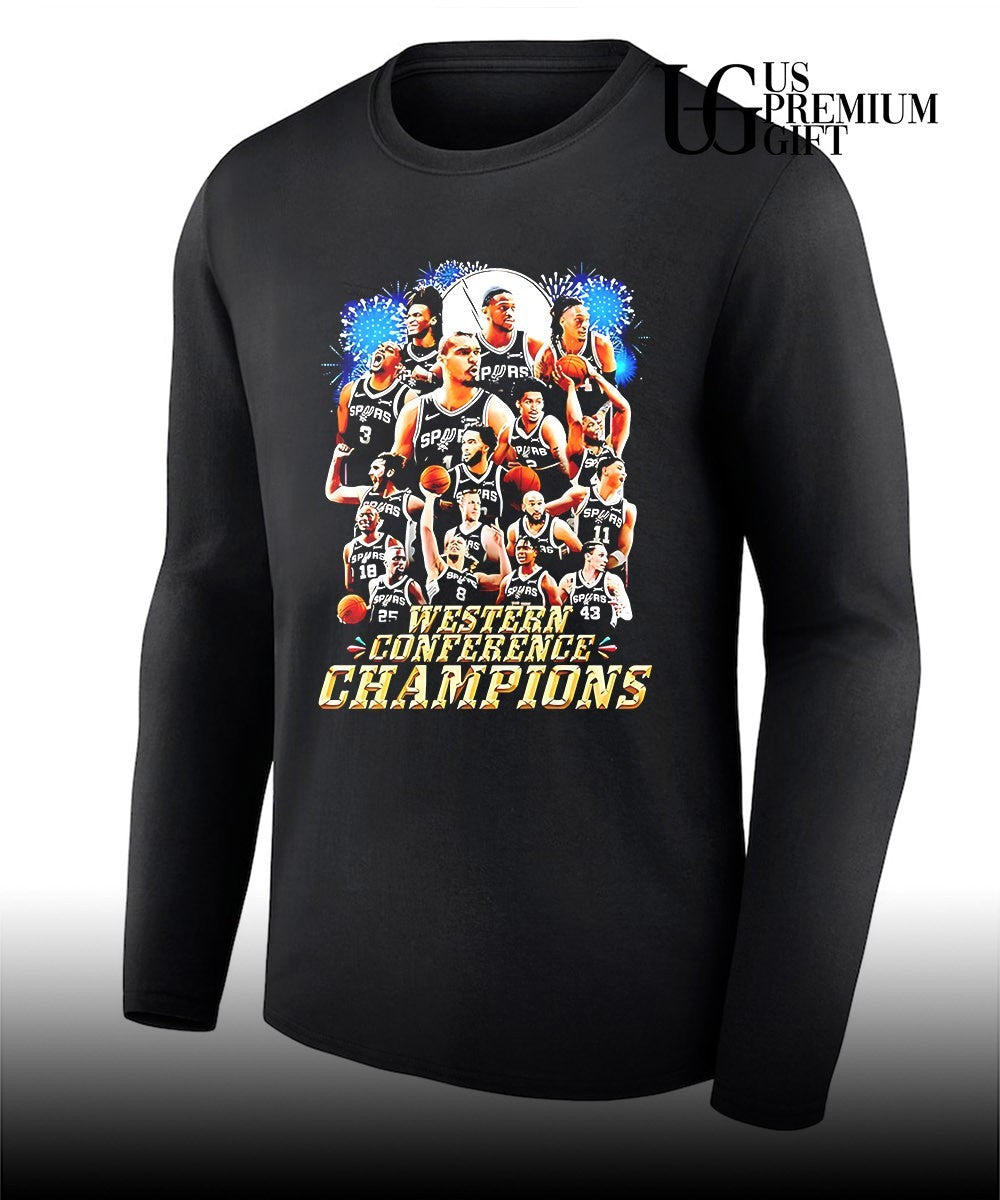 San Antonio Spurs Western Conference Champions NBA basketball Team graphic shirt Unisex