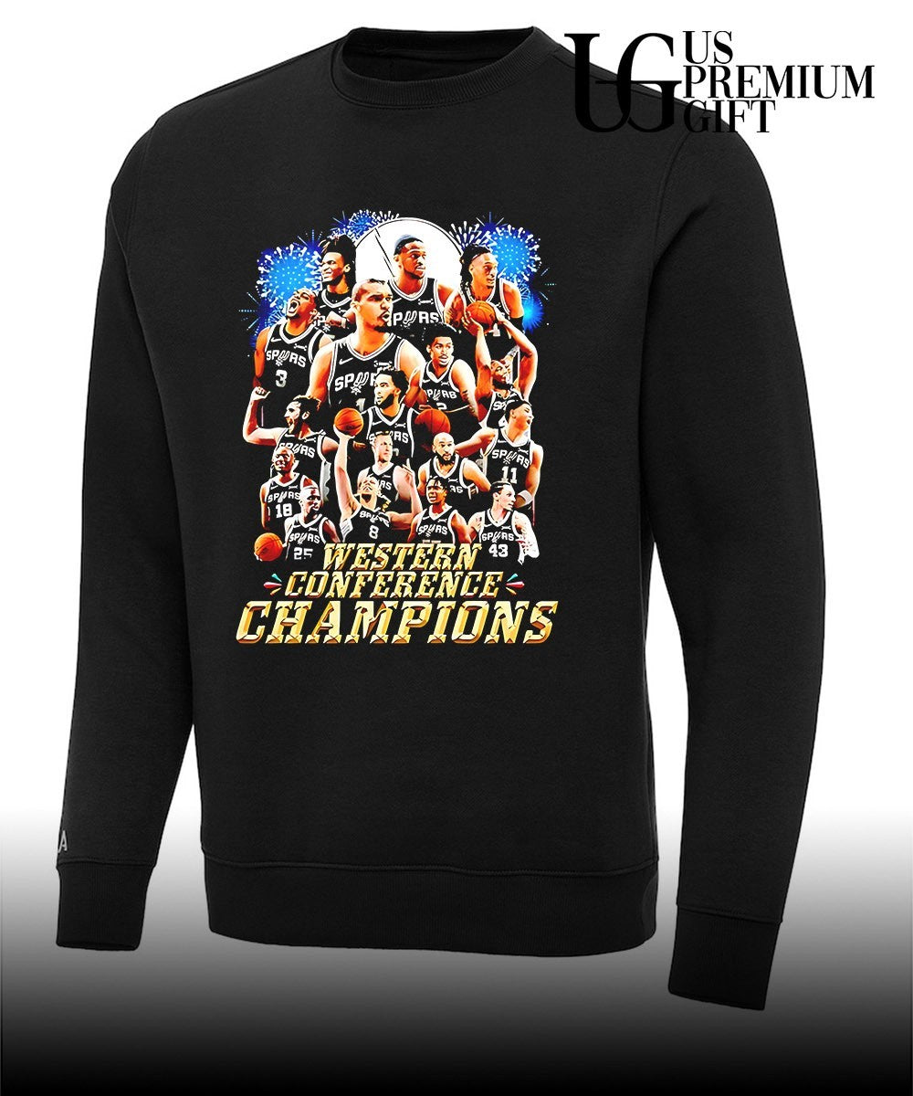 San Antonio Spurs Western Conference Champions NBA basketball Team graphic shirt Unisex