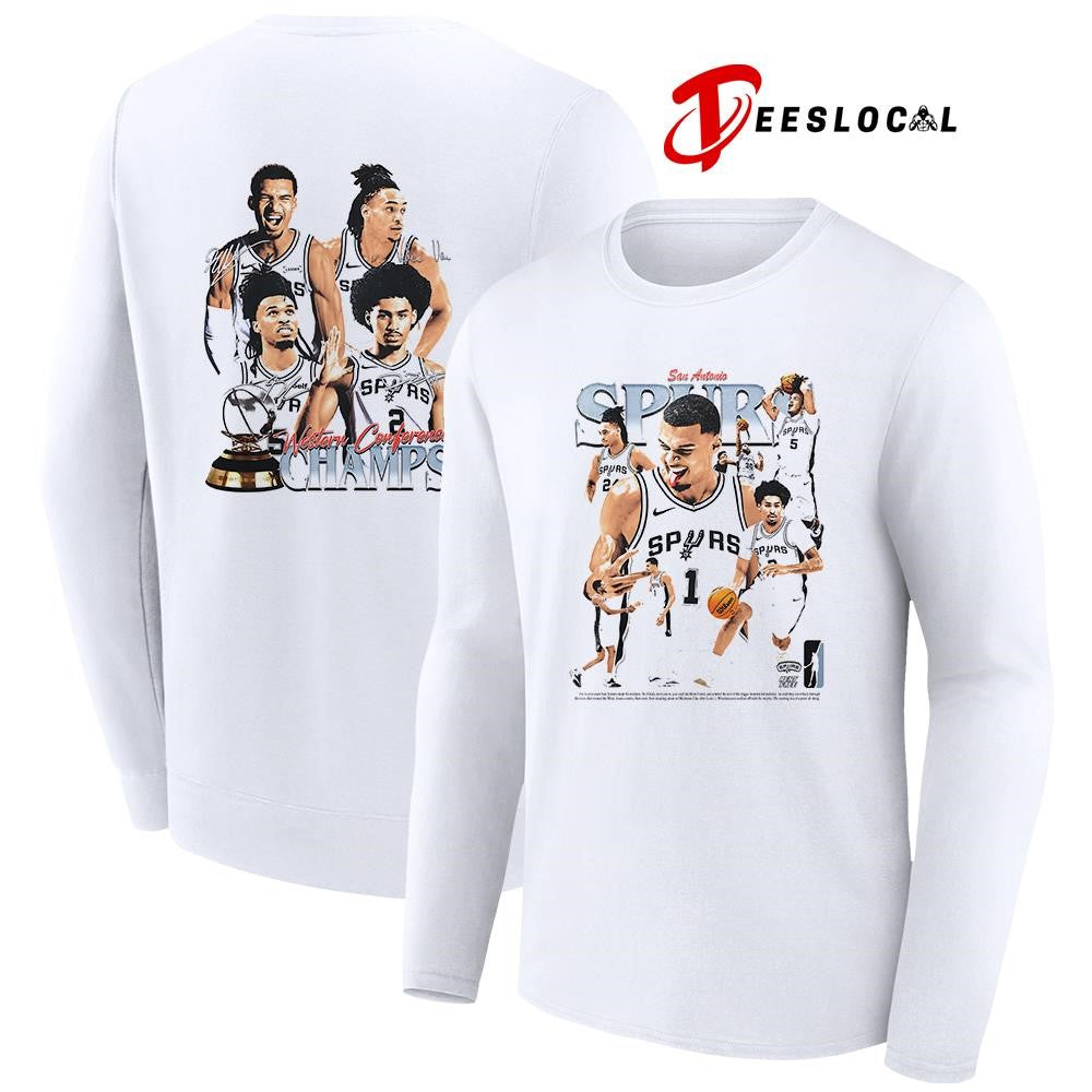 San Antonio Spurs Western Conference champs graphic signatures shirt Unisex
