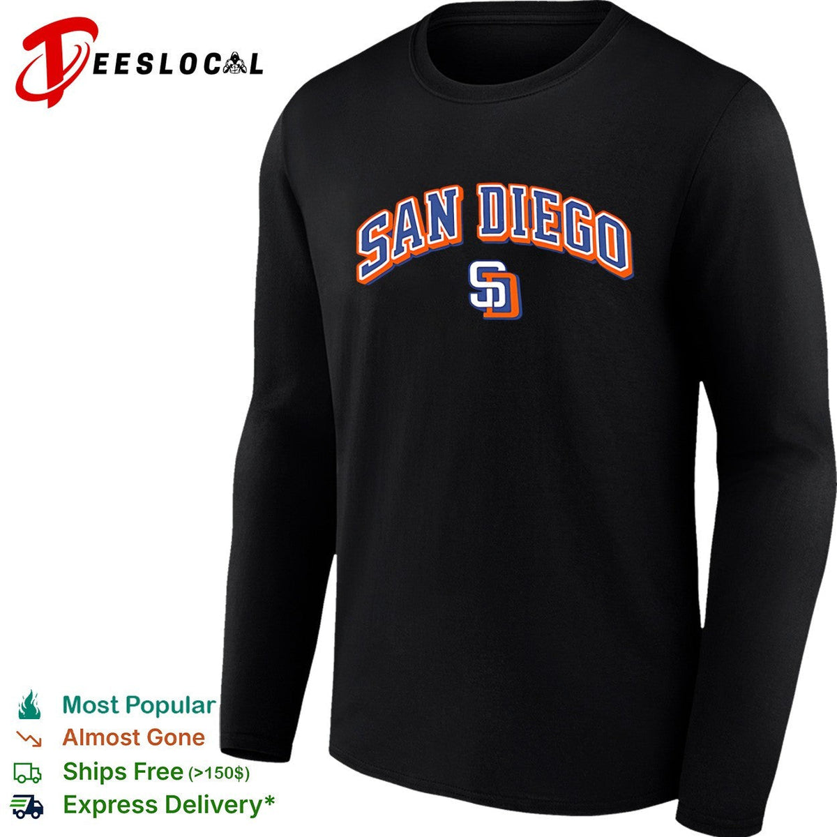 San Diego Padres SD logo shirt Unisex