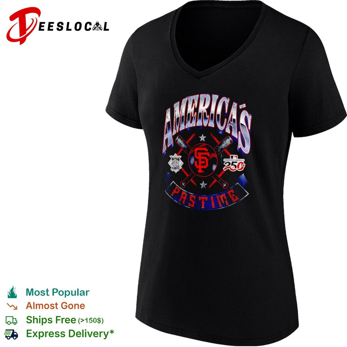 San Francisco Giants America’s Pastime Celebrating America’s 250th Anniversary shirt Unisex