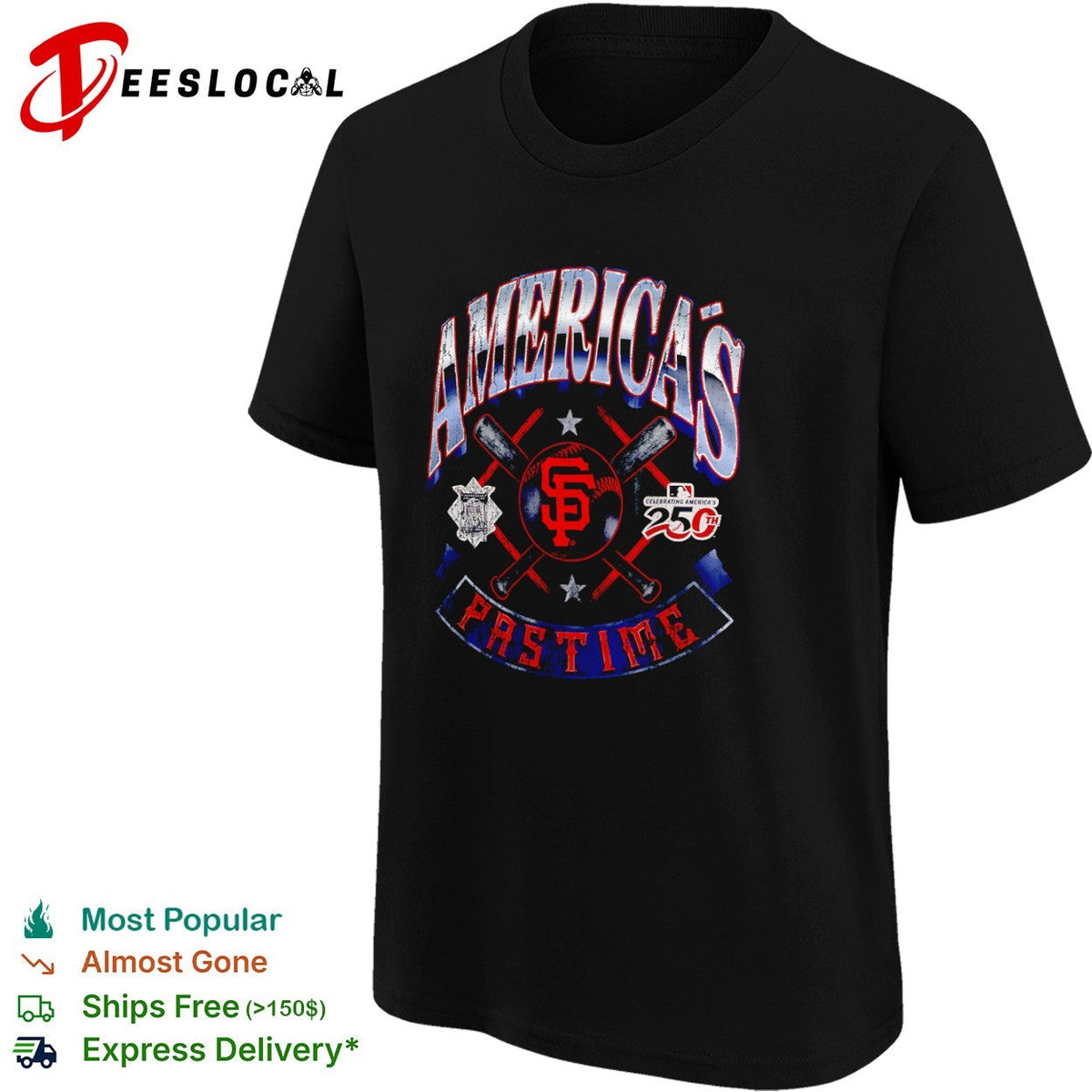 San Francisco Giants America’s Pastime Celebrating America’s 250th Anniversary shirt Unisex