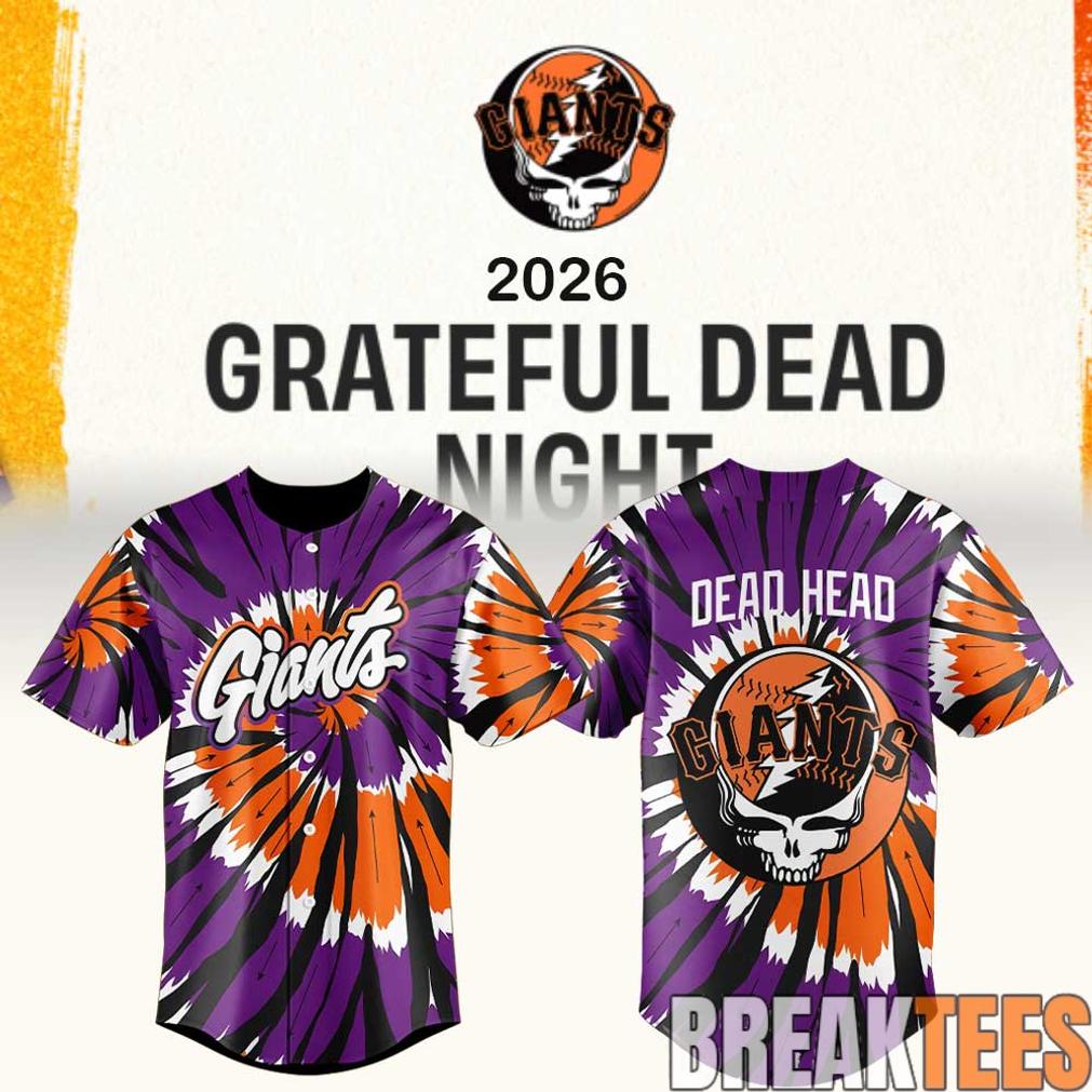 San Francisco Giants Grateful Dead Night 2026 Jersey Unisex