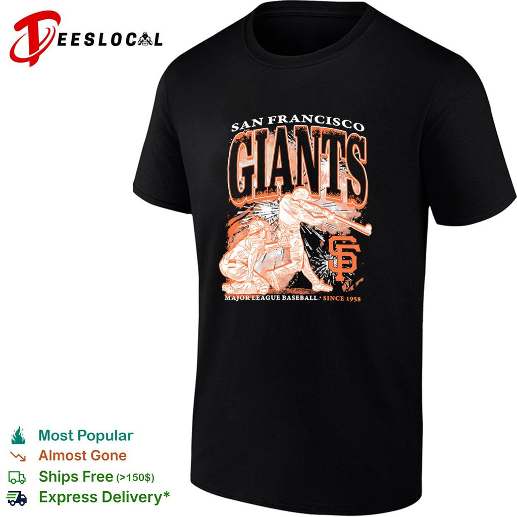 San Francisco Giants swinging batter Major League Baseball since 1958 shirt Unisex