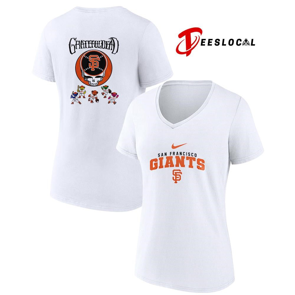 San Francisco Giants x Grateful Dead bear mascot shirt Unisex